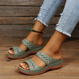 Breakj Women's Sandals Sloping And 2025 New Retro Line Anti-Slip Light Soft Back Comfortable