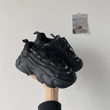 Spring Women Chunky Dad Sneakers Thick Bottom Platform Vulcanize Casual Running Shoes for Woman Autumn Female