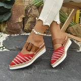 Breakj Women's Sandals 2025 Summer New Flat Bottom Slope And Pointed Casual Women's Cool Slippers
