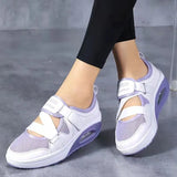Breakj Summer New Breathable Hot Air Cushion Women's Single Shoes Thick-Soled Air Cushion Women's Casual Shoes Magic