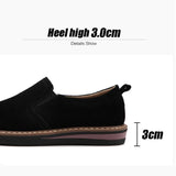 New Spring Women Flats Sneakers Suede Leather Round Toe Shoes Casual Shoes Women Slip On Flat Loafers Jazz