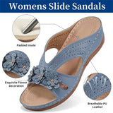 Breakj The Summer Of 2025, The New Women's Thick-Bottomed Slippers Large-Size Fish Mouth Thick-Bottomed Wearing Beach Shoes Flower