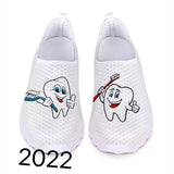 Women's Shoes Shallow Mouth Large Size Casual Single Shoes Women's 43 Round Head Flat-Soled Cartoon Women's Shoes
