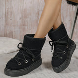 Breakj Thick-Bottomed Cross-Tie Snow Boots Women 2025 Winter New Thick To Keep Warm Leisure Cotton