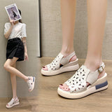 New Korean Version Of Sports Sandals Women Wear Summer One-Line Buckle Belt Women's Shoes Casual Platform Soft Platform Sandals