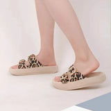 Soft Sole Pillow Slides for Women Summer 2023 Double Buckle Thick Platform Slippers Woman Flat Heels Non Slip Flip