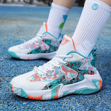 Breakj Wear-Resistant Basketball Shoes Net Airable Teen Adult Large-Size Men's And Women's Actual Combat Training