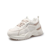 Sports Shoes 2023 Summer New Patchwork Color Breathable Running Women's Shoes Soft Sole Student Platform Old Dad