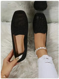 Breakj Summer New Large-Size Round Head Flat-Soled Single Shoes Women Shallow Sports Style Casual Shoes