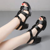 Breakj T-T-Slace Sandals Waterproof Table Thick Soles 41-43 Yards Cheongsam Runway Shoes Large-Size Coarse Heel Waterproof Table Women's