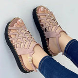 Size Sandals For Women In Summer, New Thick-Soled Muffins, Fish Mouth, Metal Rivets, Round Head, Fashionable Women's