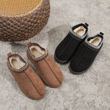 Breakj National Fashion Snow Boots Women's Shoes On The Bottom Of Autumn And Winter Indoor And Outdoor Low