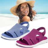2021 New Women's Soft & Comfortable Sandals Mesh Upper Breathable Sandals Adjustable Cross-strap Design women