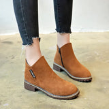 Hot Fashion Women New Boots Autumn Winter Boots Classic Zipper Snow Ankle Boots Winter Suede Warm Fur Plush Women