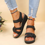 Breakj New Large-Size Lady Slope And Thick-Soled Sandals Fish Mouth With Casual