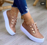 Size Casual Flat Single Shoes Women's New Round Head Thick Sole Casual Women's Single Shoes
