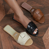 Breakj Large Size 2025 Summer New Fashion Lady Flat-Bottomed Slippers African