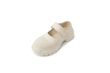 ~Cao Beautiful Texture Ugly Cute Single Shoes 2024 Cowhide Muffin Velcro Casual