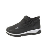 Breakj And Cotton Thick Snow Boots Women Plus Size Round Head To Help Warm And Thick Bottom Cotton Shoes