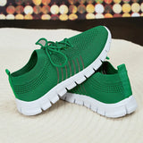 Soft Sole Knit Walking Shoes for Women 2023 Comfortable Breathable Mesh Sneakers Woman Plus Size Lightweight Casual