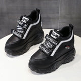 Chunky Sneakers 2020 Fashion Platform Sneakers Ladies Brand Wedges Casual Shoes for Woman Leather Sports Dad Shoes