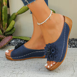 Breakj Flower Slippers Women's Slopes With A Thick Summer Cool Slippers 2025 Summer New