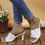 Outdoor Plus Size High Heel Pearl Fashion High Heels