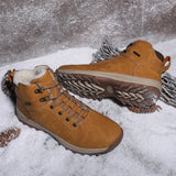 Winter High-Top Men's And Women's Shoes Warm Plus Velvet Shoes Men's Shoes Outdoor Snow Boots Anti-Slip Hiking