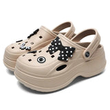 Eva Chunky Platform Sandals Women Summer 2024 Thick Bottom Clogs Garden Shoes Woman Closed Toe Non-Slip Beach