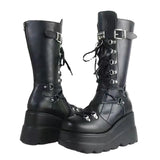 Breakj And Martin Boots 2023 Autumn And Winter 2023 New Large-Size Punk Style Handsome Mid-Sleest