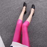 Sexy Solid Candy Neon Leggings Spandex Women's Capris Stretched Jeggings Dancing Pant Fitness
