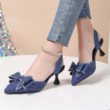 Breakj Women 2025 Fine Heel Tip Hollow Water Drill Bow Bow Large-Size