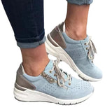 Breakj New Casual Women's Shoes Lace Lace Platform Large Size Single
