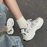 Breakj Shoes Women 2025 Autumn New Fashion Thick-Soled Lightweight Mesh Breathable Korean Version Of Casual Sports Shoes