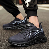 Men's Sneakers Fashion Mesh Casual Shoes Lightweight Comfortable Running Shoes Lac-up Vulcanize Walking Shoes Zapatillas