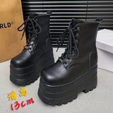 Breakj Men's All-Use Cos High Shoes Small Thick-Bottomed Martin Boots Show Abiy Women Short Boots Short Leather