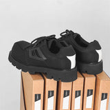 Breakj Advanced Sense Big Head Leather Shoes Men Function Wind Cool Handsome Fashion Shoes Dark Thick Platform Derby Shoes