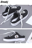 Women Canvas Sneaker Low Top Denim Sneakers Ladies Lace-Up Flat Canvas Trainers Girl Soild Board Shoes Female Sandals Women