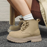 Breakj 2024 New Man British Style Vintage Work Short Boots