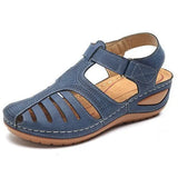 Breakj Summer New Sandals Large Flat Bottom Slope And Hollow