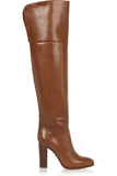 Women's Large Size Brown Thick, High Heels, Knee-Length Boots, Winter Chengdu E-Commerce