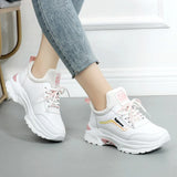 Breakj Women's Lequint Small White Shoes Women 2025 Spring And Autumn Breathable New Korean Version Of High-Heeled Tourism Shoes Flat Running