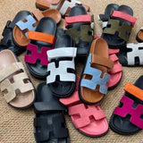 Breakj Uncle Drags Women Thick Bottom H Slippers 2025 New Magic Sticky Large-Size Fashion Women's