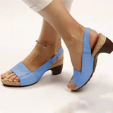 Breakj Women's Large Code 2023 Summer New Fish Mouth Clip Beach High Heel Buckle Buckle Women's