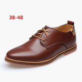 Many Young And Middle-Aged British Leather Shoes Beef Tendon Bottom Men's Shoes Flat Large Spot Quick