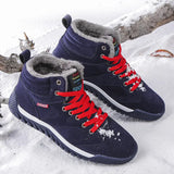 Breakj Men's New 2025 Cotton Shoes Men's Plus Velvet Thick Outdoor Snow Boots Winter Large-Size Sports Casual Men's