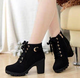 Breakj And Winter 2023 New High And Female Boots Cross-Tied With Short Boots And Martin