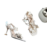 Breakj Heel Heels Fairy Purple Open Toe Pink Cool