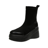 Breakj New Elastic Socks Boots Boots Fashion Boots Women's Shoes Platform Leisure Middle-Aged Mother Martin