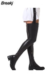 Design Female Modern Boots Platform Low Heel Over-the-Knee Boots Zipper 2023 Winter Comfy Sexy Woman Shoes Big Size